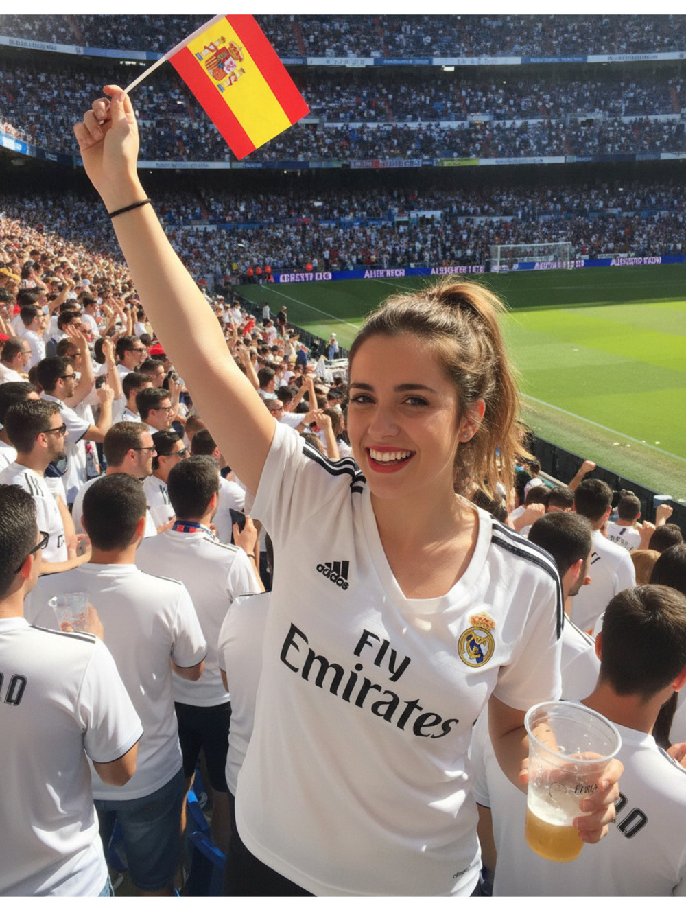Adidas Real Madrid Women's Soccer Jersey Climacool XS